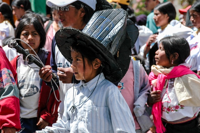 Foot Stomping and Cardboard Hats in Ecuador