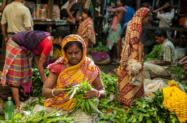 Flower Market, Kolkata, India